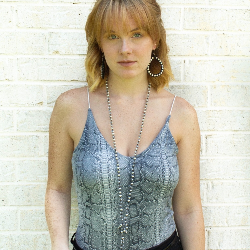 snake skin body suit